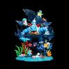 PokMon Gk Figure Family Set Led Light Up Collectible Statue Charizard Blastoise Venusaur Desktop Decoration Gift For Anime Fans