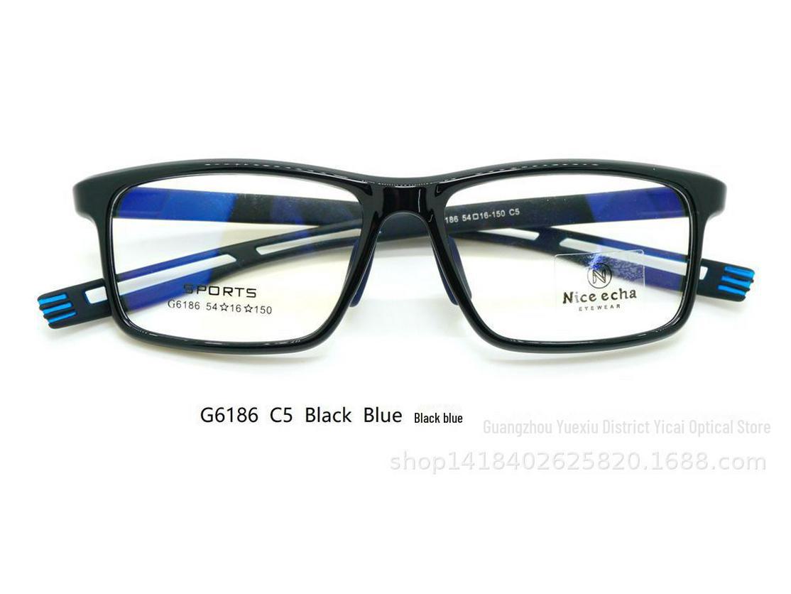 

Мужские спортивные очки для коррекции близорукости G6186 TR с защитой от синего света, оправа 54 мм x 16 мм, высота линз 36 мм. Clear
