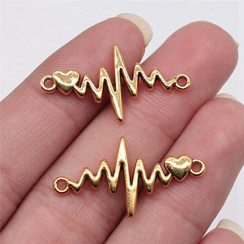 Accessories Parts Infinity Heart Love Connector Minimalist Jewelry Components QA027