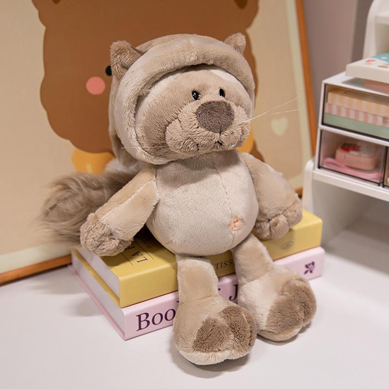 NICI Waldtiere Plüschtier Set, Niedliche Fuchs Waschbär Wolf Affe Stofftiere, Weiche Kuschelpuppen für Kinder Geburtstagsgeschenke, 20cm