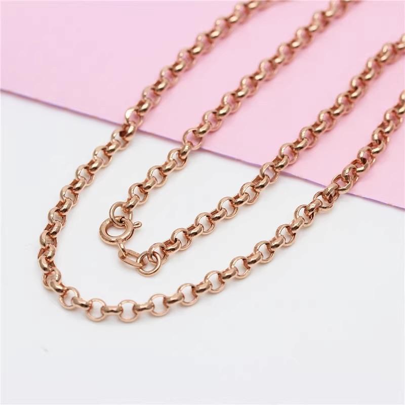 Exquisite Russian Purple Gold Classic Light Luxury Plated Rose Gold Sweet Fashion Trend Temperament Versatile Colored Gold Necklace
