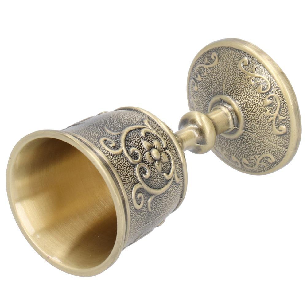 Metal Bronze Wine Cup Engraved Medieval Wine Cup Goblets & Chalices European Chalice For Party S