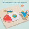 Children's 3D Wooden Animal & Transportation Shape Puzzle for Early Education