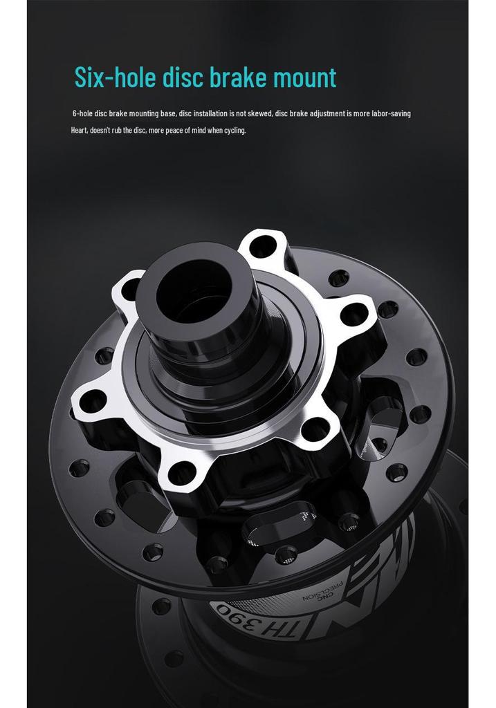 TANKE Mountain Bike 4-Bearing Hub: Quick Release Thru Axle, Iridescent Aluminum Alloy.