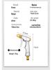 High-Pressure Car Wash & Garden Watering Gun with Copper-Plated Aluminum Alloy Head