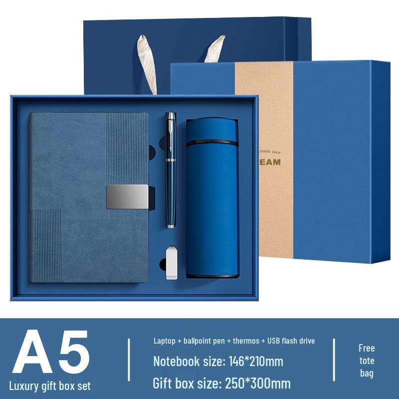 Customizable Cross-Border Gift Set: Notebook & Thermos for Office Meetings & Daily Use