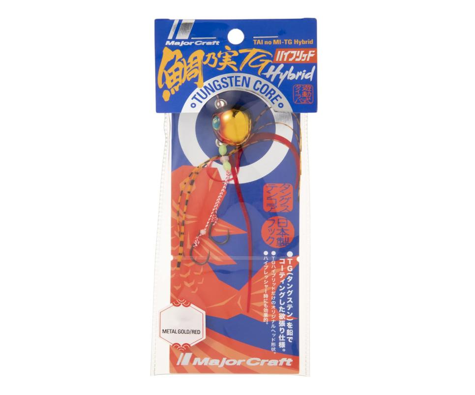 Tungsten Tai Rubber Jig 80g #16 METALGOLD/RED Slider Jig for Snapper Fishing High Density TG Head