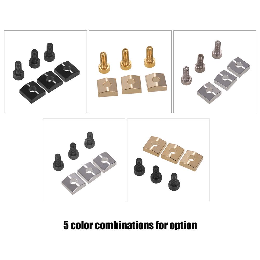 Electric Guitar Tremolo Bridge String Locks Strings Locking System Metal Nut Block & Clamp Hex Screws Guitar Parts
