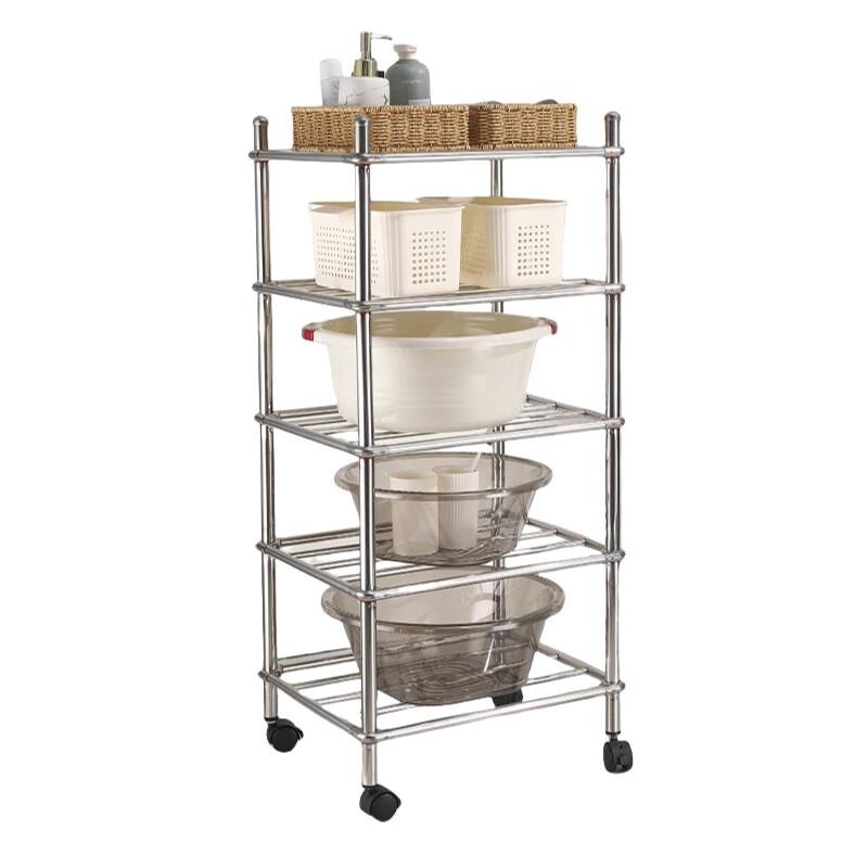 Yingbang Multi-layer Bathroom Storage Shelf with Wheels