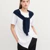 2nd Skin Cotton Modal Stripe Cardigan Muffler Adwsa3100