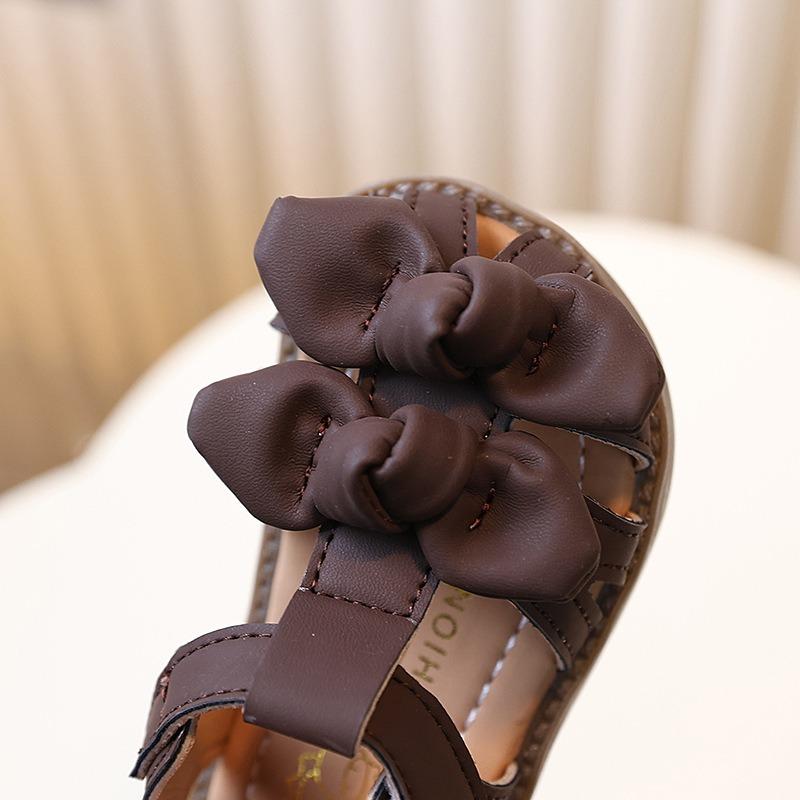 Spring/Summer Closed-Toe Sandals for Baby Girls, Infant Walking Shoes, Elegant Princess Shoes for 0-1-2 Years Old.