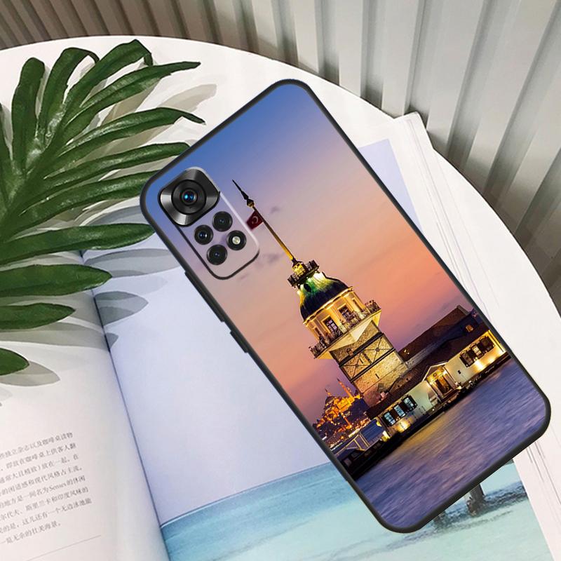 Turkey Istanbul Sceneary Building Funda For Xiaomi Redmi Note 14 13 10 11 12 15 Pro Plus Case For Redmi 15C 14C 10C 12C 13C 15