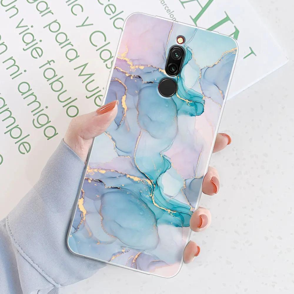 

For Redmi 8 Case 6.3 inch Gradient Color Silicone Funda TPU Soft Transparent Cases For Xiaomi Redmi 8A 8 Protective Bumper Back Redmi 8