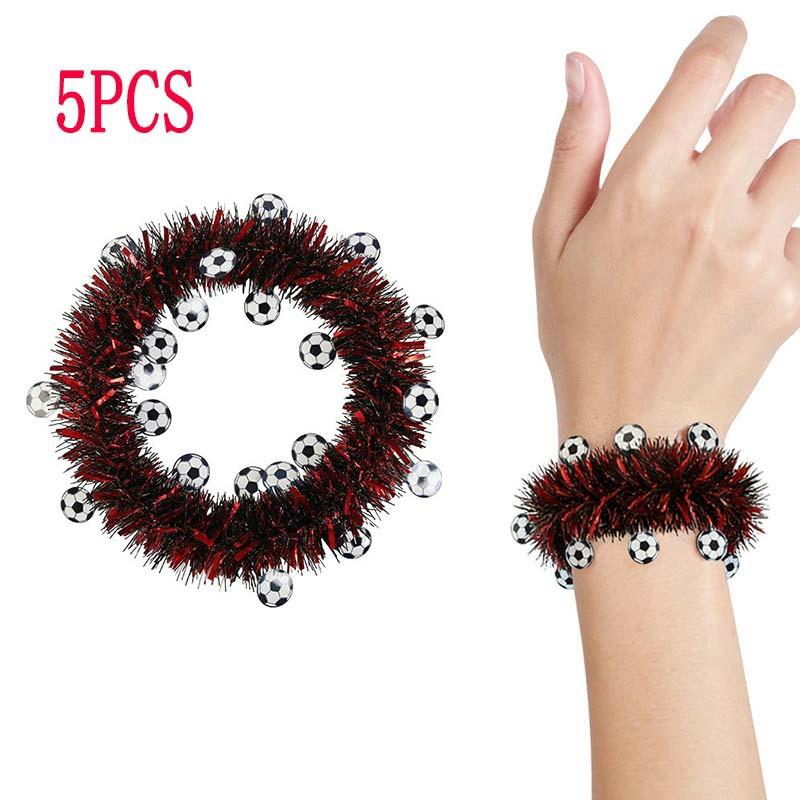 

5pcs Soccer-Themed Party Garland Decorative Streamers Fan Gathering Venue Setup Game-Watching Party Atmosphere Decor Supplies красный