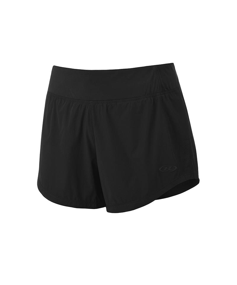 BORN TO WIN W Aero Symbol Running Shorts [Black]