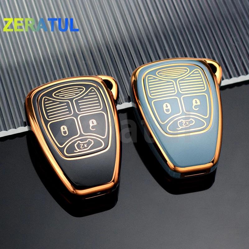 Car Key Case Cover For Jeep Compass Renegade Wrangler Patriot Liberty Grand Cherokee Chrysler 300 Pt Dodge Jcuv Caliber Nitro
