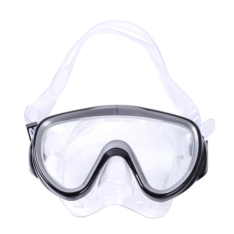 Adult Men's and Women's Universal Diving Goggles Tempered Glass Eye Protection Large Frame Mask Snorkeling Mask Swimming Glasses