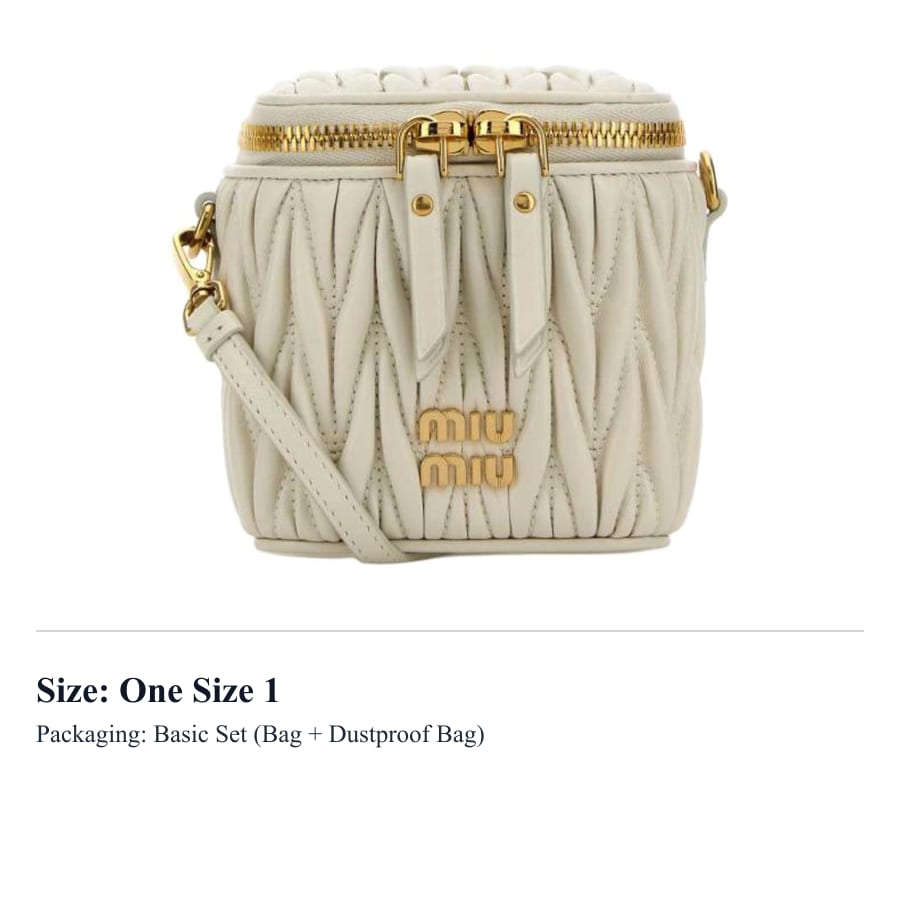 MIU MIU Lammleder Umhängetaschen Damen Beige 5NR018_AFP_PF009