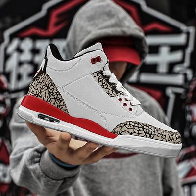 Men's Shoes Autumn New Non-slip and Wear-resistant Basketball Shoes High-top Sports Student Board Shoes Korean Version Trendy Versatile Casual Shoes