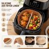 Food Grade Silicone Baking Tray Creative Circular Oven Mat Silicone Air Fryer Liner  Air Fryer Use