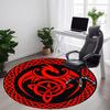 1pc Celtic Dragon Office Round Area Rug, Under Office Chairs Bedroom Living Room Home Decor, Room Deco, Available In Various Sizes
