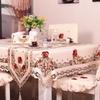 Table Cloth Cream Dining Table Cover TableCloth Europe Luxury Embroidered Wedding Flower Chair Cover Dust Cover Table Decoration