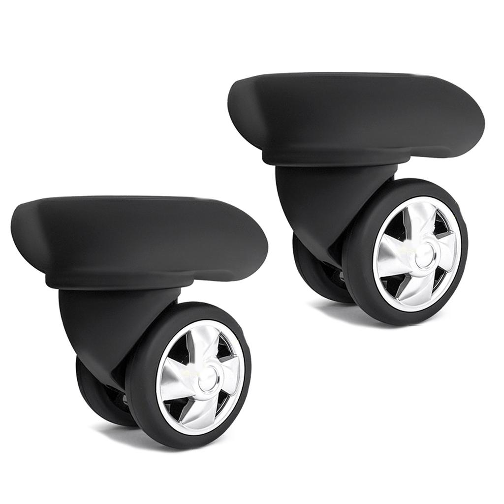 Trolley Case Luggage Wheels Luggage Swivel Left and Right Wheels DIY Suitcase Replacement Parts for Most Suitcases