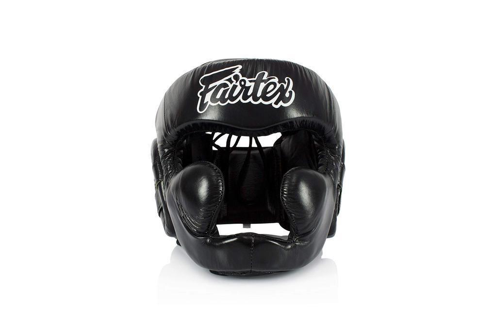 Fairtex HG13 Genuine Leather Boxing Headgear (Size L)