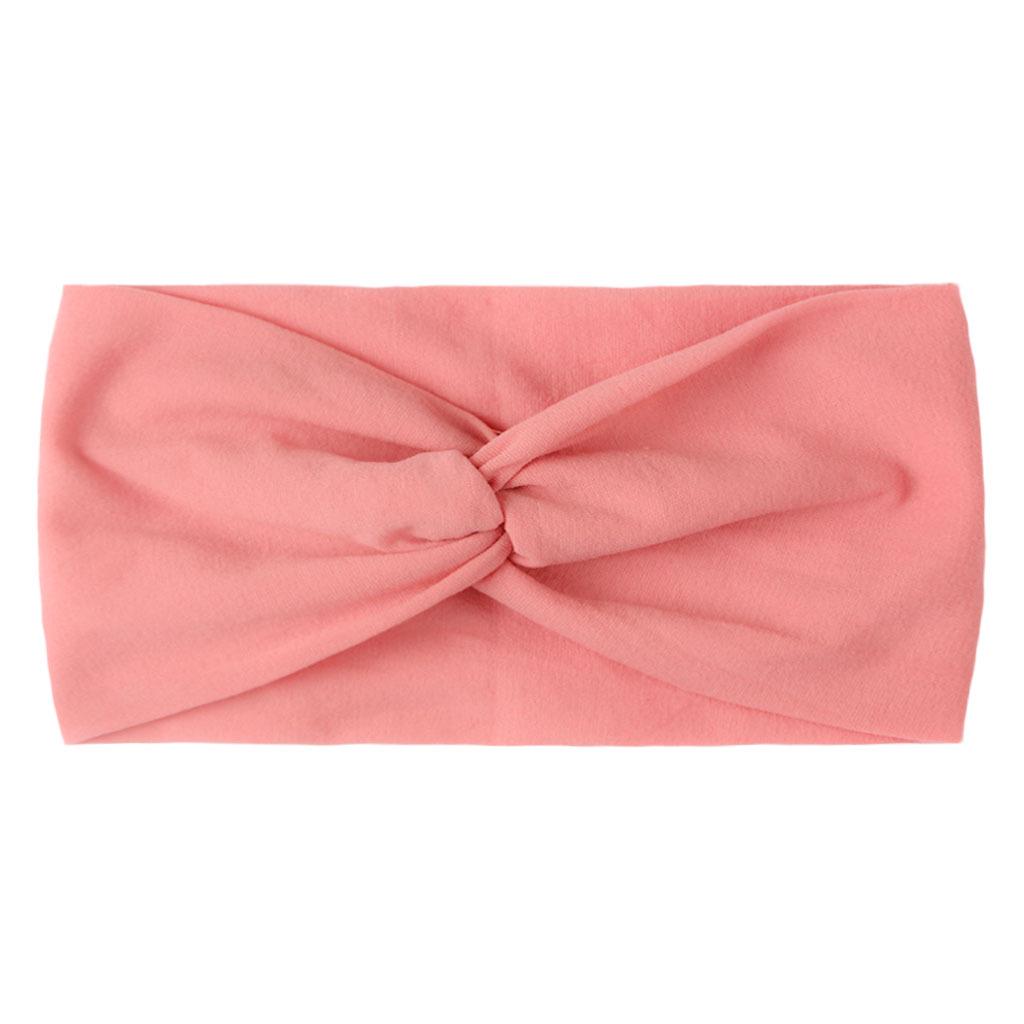 Children's Solid Color Knotted Nylon Headbands: 28 Colors Available