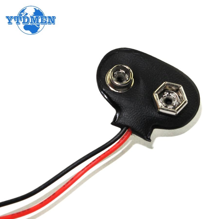 

5 шт. Защелка для батареи 9 В, клипса, держатель с проводами, 9-вольтовый кабельный соединитель, пряжка 5pcs