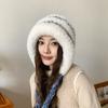 New Soft Autumn and Winter Cap All-match Wool Hat Warm Plush Hats Simple Tassel Warm Caps Elasticity Plush Earmuffs Hats