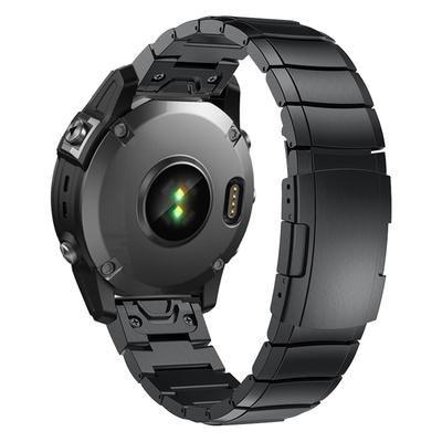 QuickFit 26mm 22mm Titanový kovový řemínek na hodinky Pro Garmin Fenix 7 7X Pro 5 5X 6 6X/Epix Pro (Gen 2)/MARQ/TACTIX Snadno nasaditelný řemínek