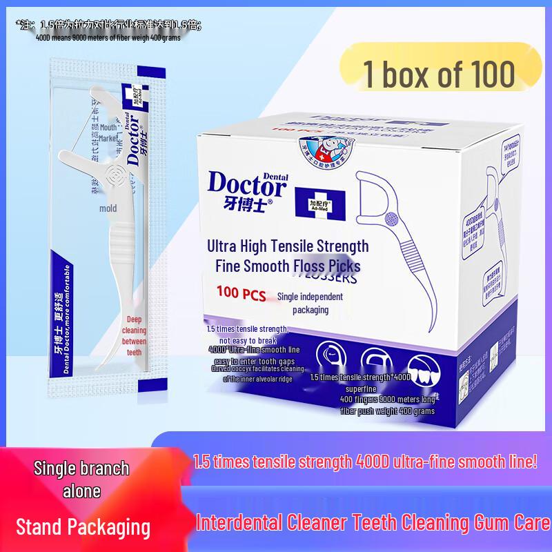 Dr. Tooth Ultra High Tension Silky Dental Floss Picks