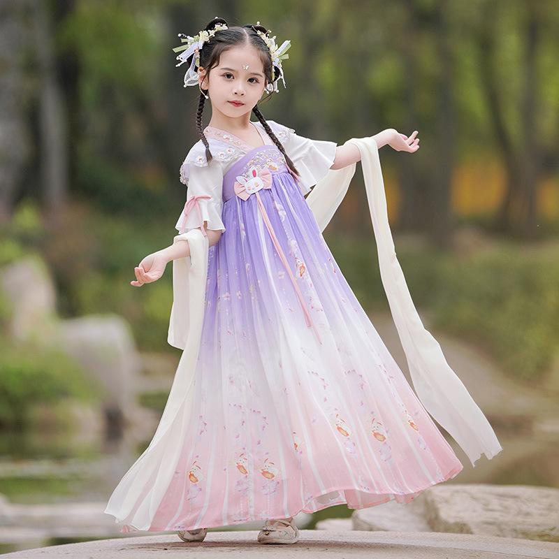 Girl Hanfu Ancient Costume Children Chinese Style Little Girl Dress Tang Dress Princess Skirt National Costume Children