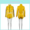 Kill Bill Vol 1 Cosplay Costume The Bride Yellow Set For Halloween And Anime Role Play
