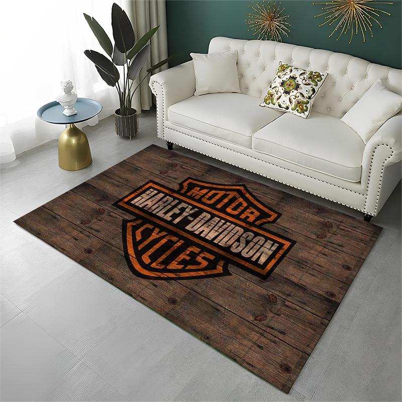 

Classic H-Harley Racing Moto Carpet Rug for Playroom Bedroom Living Room Sofa Home Decor,kid Game Area Rug Non-slip Floor Mat 40x60cm