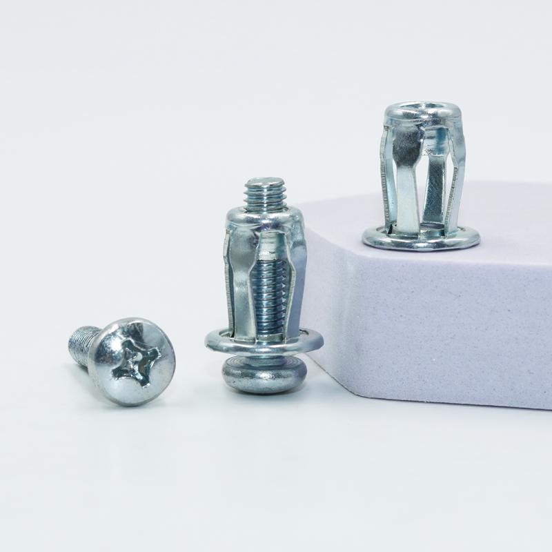 20x Petal Shape Rivet Nut Screw Bolt Expansion Metal Rivetnut Panel for License Wall Curtain Plate Clamp Lock Jack Nuts Screws