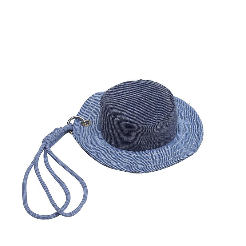 

Denim Mini Hat Shape Wallet Portable Money Pouch Cute Novelty Headphone Bag Hand-Held Strap Keychain Bag A4