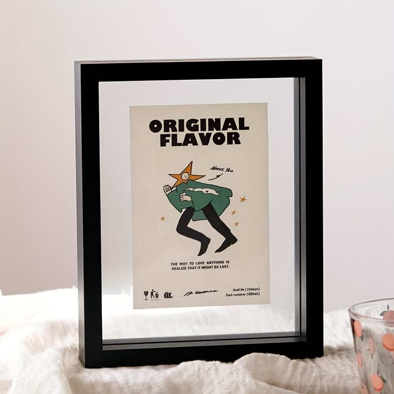 

1 шт. Двусторонняя прозрачная фоторамка, стеклянная фоторамка, монтажная рамка, 7 дюймов, образец, самодельная фоторамка, маятниковая рамка