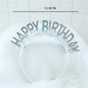Glitter HAPPY BIRTHDAY Sequin Headband Birthday Decoration Birthday Party Decorations Kids Adult Girl Pink Silver Blue Headbands