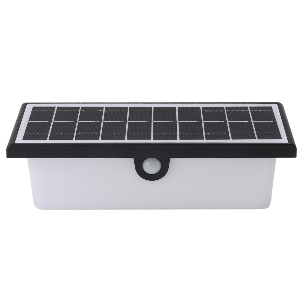 Solar Wall Light IP65 Waterproof Motion Sensing 3 Modes Outdoor LED Wall Lamp for Garden Garage
