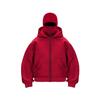 Autumn and Winter New Trend Fashion Solid Color Velvet Zipper Double Hat Sweatshirt Couple Harajuku Casual Wear