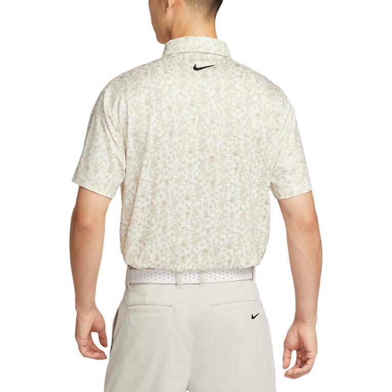 Nike Logo Button Short Sleeve Polo Shirt Men tops Light-Ivory HM5795110