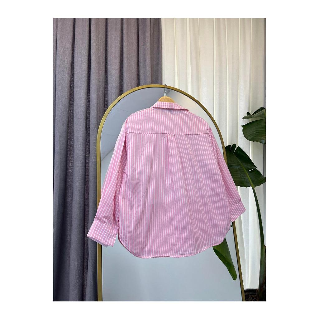 Striped Oversized Women's Shirt