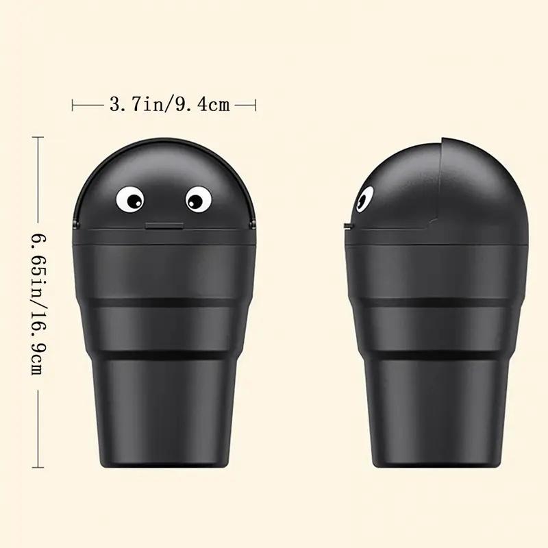 Swing-Lid Car Trash Can, Leakproof & Spill-Proof with One-Hand Opening, for Cars, SUVs and Trucks