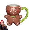 Gingerbread Man Coffee Cups Christmas Ceramic Mugs Couples Child Student Home Office Drinkware Ceramic Mugs Ornament 600ml