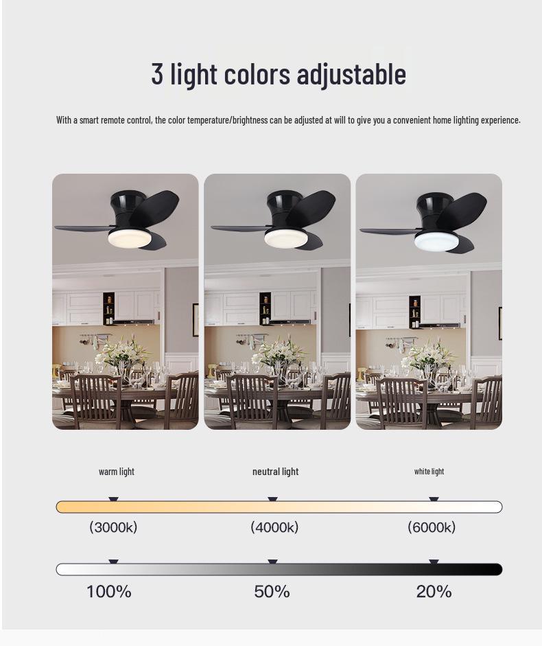 2025 Retro Ceiling Fan Light with Integrated Variable Frequency Chandelier for Living and Dining Rooms