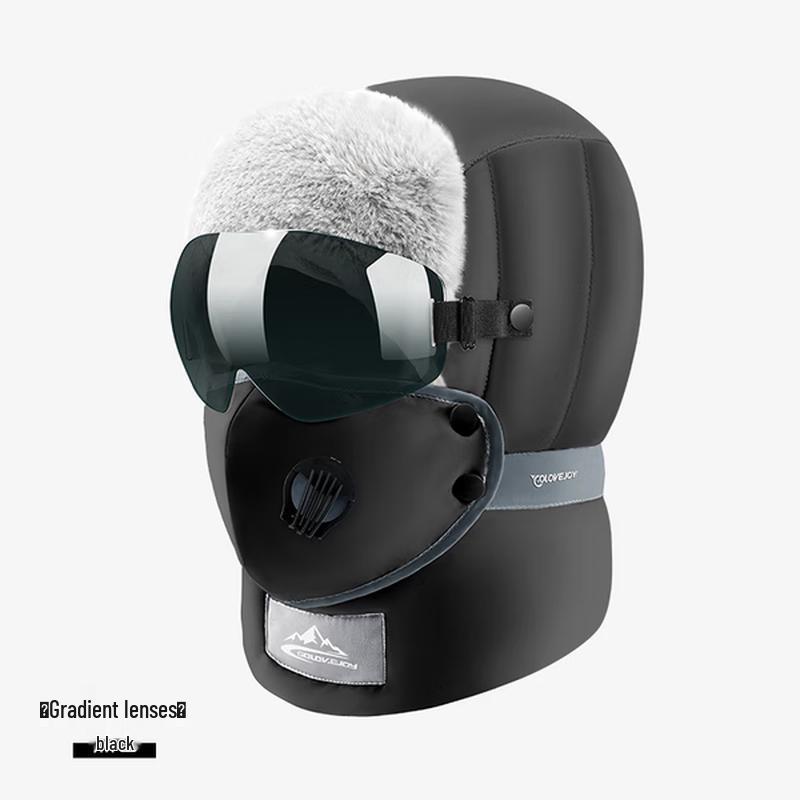 XIN SHENG XIANG Winter Down Lei Feng Hat with Earflaps