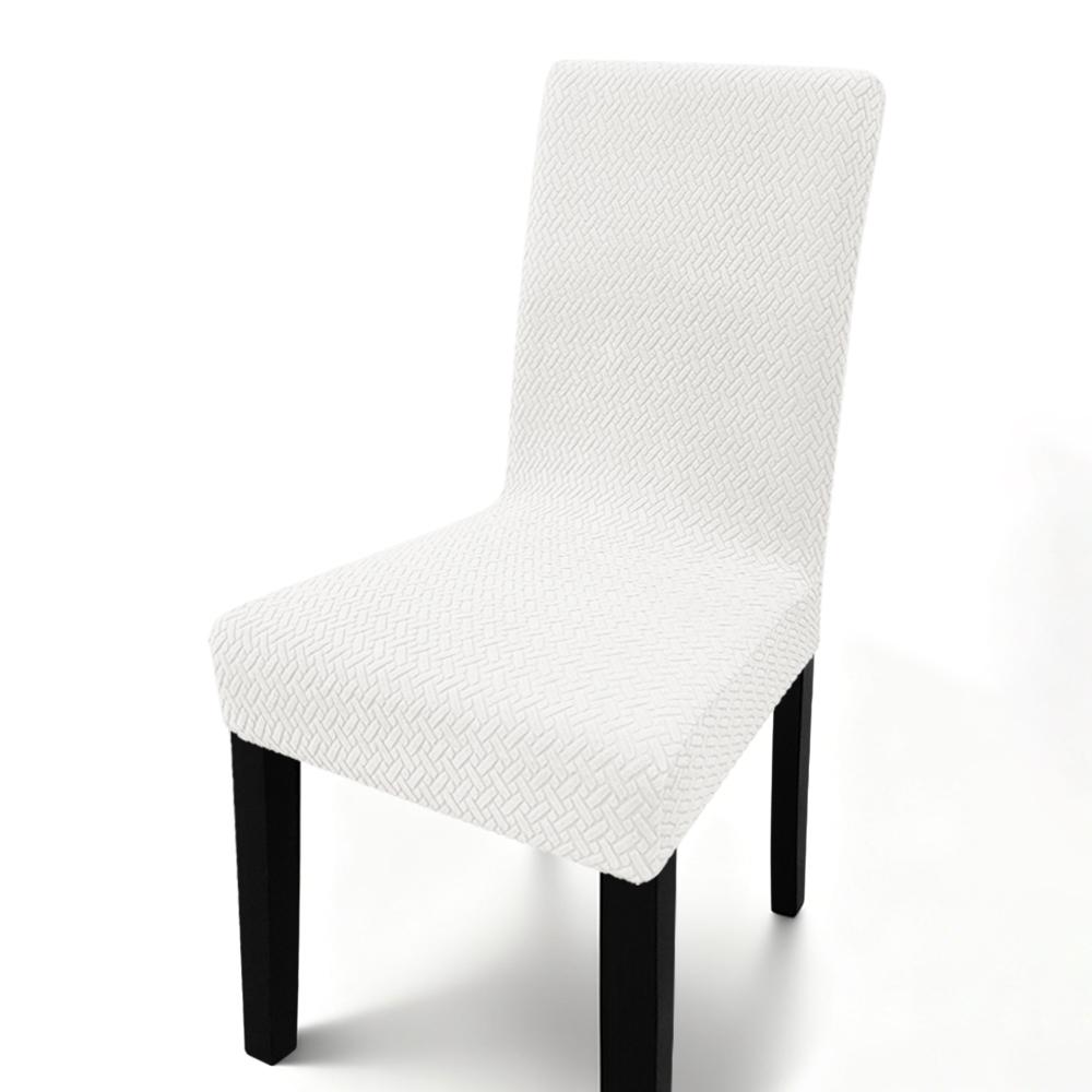 

Jacquard Chair Cover T-Type Stripe Pattern Cat-Proof Protection Elastic Chair Cover Home Decor Built-in Backrest Chair Cover 1pc