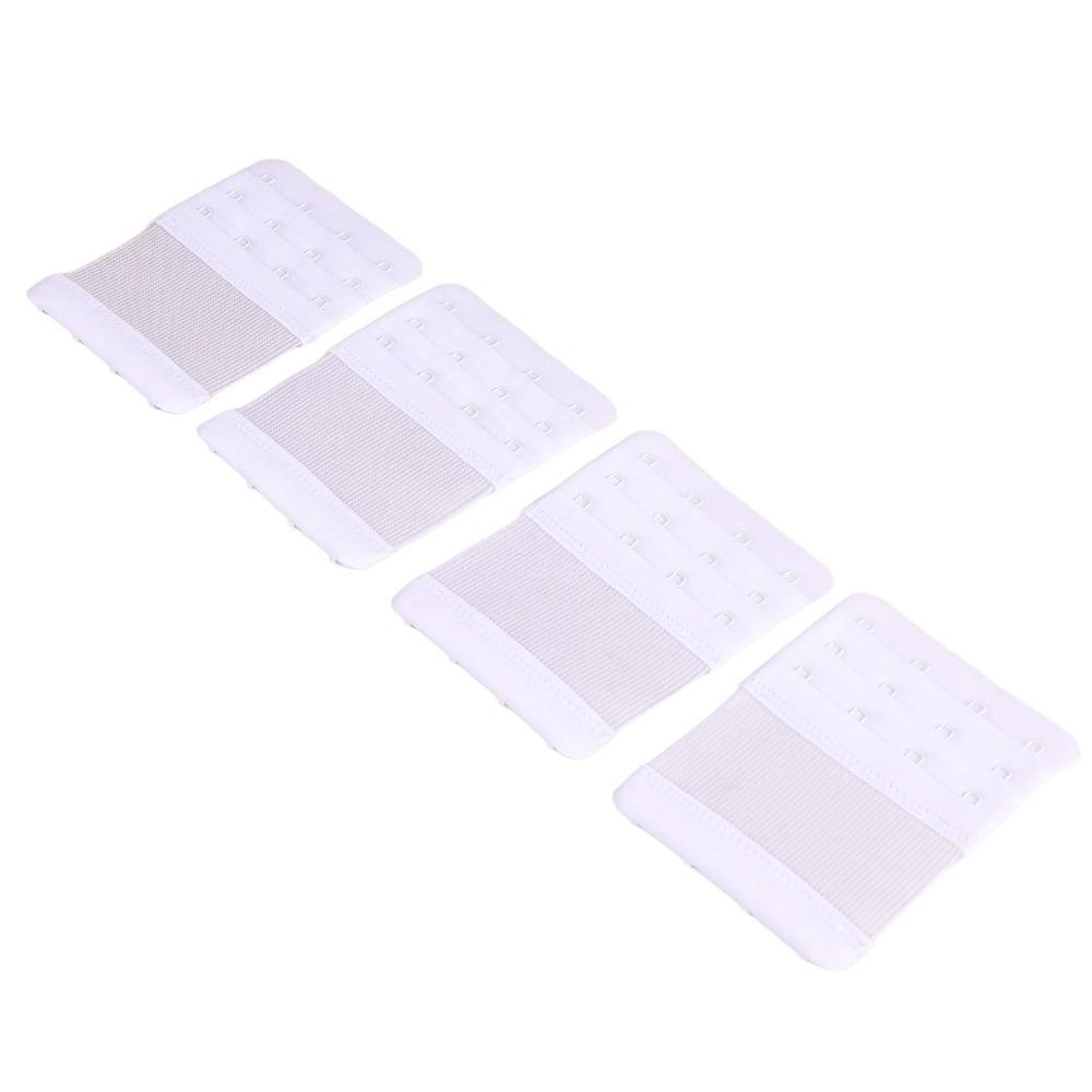 4pcs 4 Hooks Bra Strap Extenders Soft Material Hook Extenders Comfortable Bra Extenders  For Women